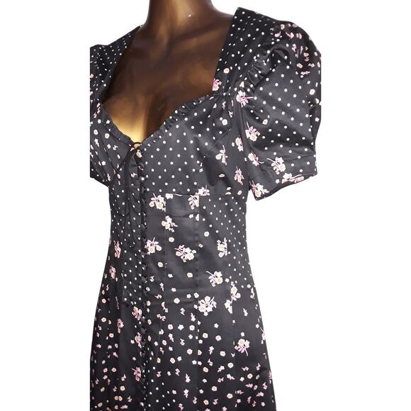 NWT For Love & Lemons Sz S CAMELLIA Midi Maxi Floral Paisley Dress - Picture 9 of 15